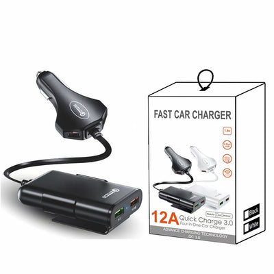 Cargador Rápido 12A de 4 Puertos USB con Cable Incluido - Image 12