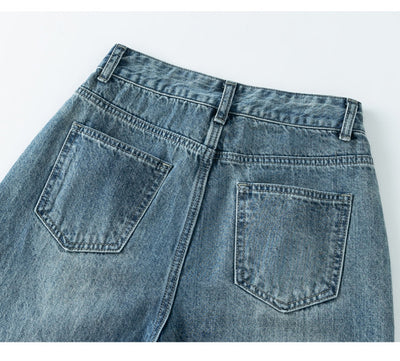 Jeans Acampanados de Talle Alto para Mujer Talla Grande con Efecto Drapeado - Image 22