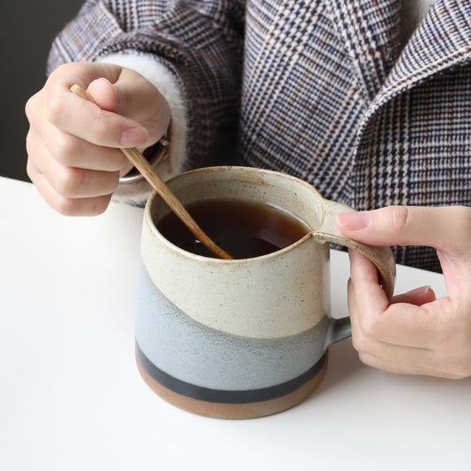 Taza de Café Retro de Cerámica con Asa Colgante - Image 10