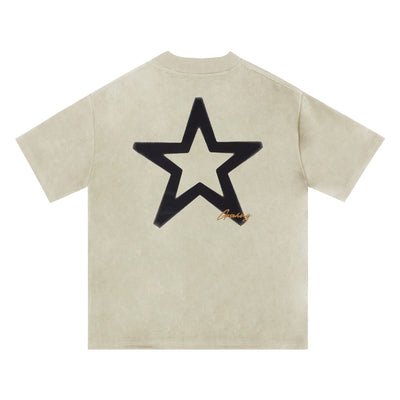 Playera Hombre Estampado Estrella de Cinco Puntas - Image 3