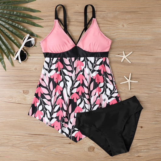 Traje de Baño Bikini con Falda Estampado Leopardo - Image 4