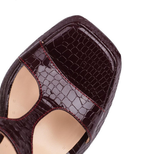 Sandalias Plataforma Tacón Grueso Punta Cuadrada para Actividades Outdoor - Image 27