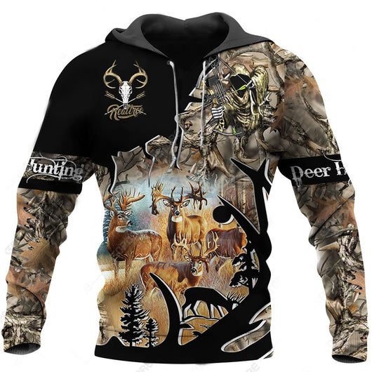 Sudadera con Capucha y Cierre de Impresión Digital 3D - Image 5