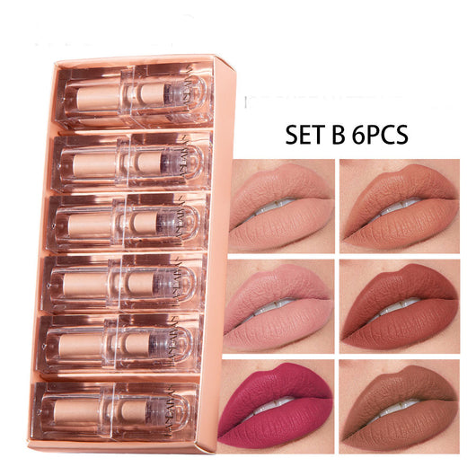 Set de Labiales Mate Tubo Cristal Cuadrado - Image 6