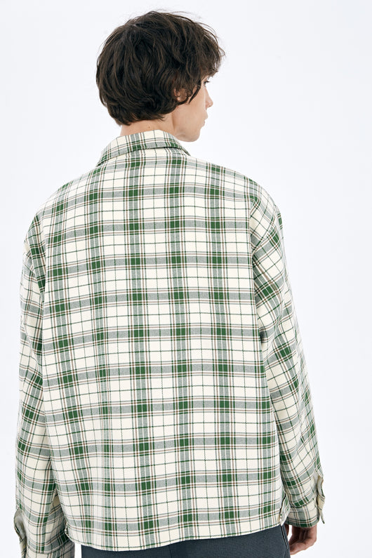 Chaqueta de Diseño Original en Tela Cuadros Verde - Image 7