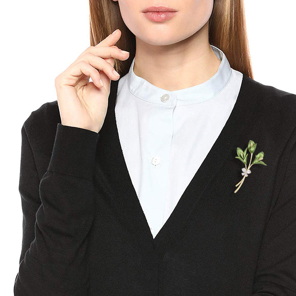 Broche Floral Estéreo Contraído