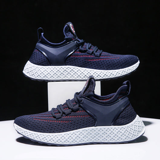 Zapatos Casuales Deportivos Hombre Malla Transpirable Tejido Volador - Image 9