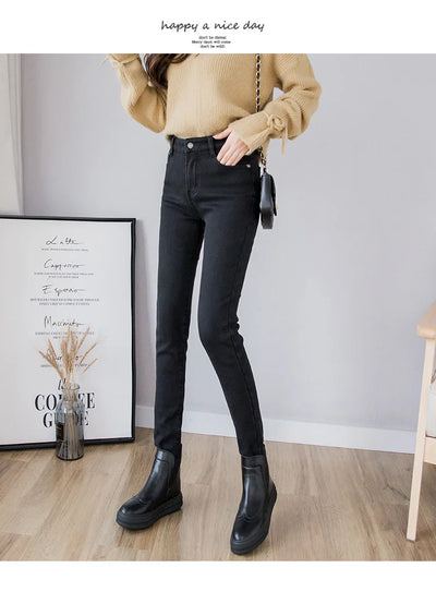 Pantalones Vaqueros de Terciopelo Grueso para Mujer - Image 11
