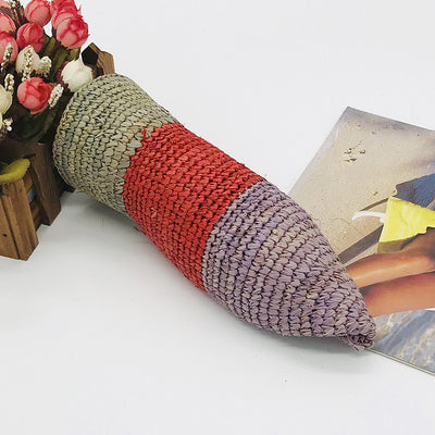 Sombrero de Rafia Tejido a Mano Plegable para Mujer - Image 8