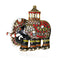Oil Drop Retro Enamel Color Elephant Mini AL204 A