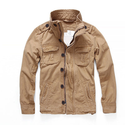 Chaqueta Militar Denim para Hombre - Abrigo de Trabajo Outdoor y Montaña - Image 10