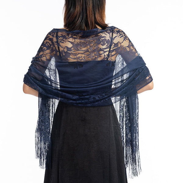 Chal Encaje Elegante para Dama de Honor y Eventos