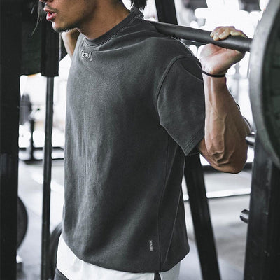 Camiseta Deportiva Suelta Transpirable para Hombre - Comodidad Muscular de Verano - Image 8