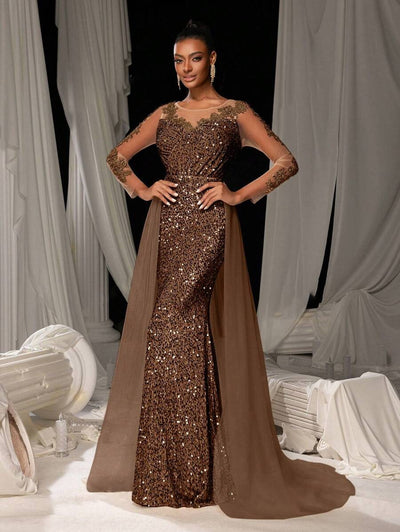 Vestido de Fiesta con Encaje para Mujer - Elegancia Nocturna - Image 18