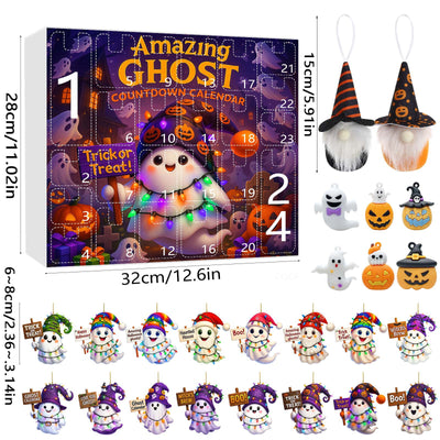 Adorno Navideño Muñeca Fantasma Calabaza en Caja Sorpresa - Image 13