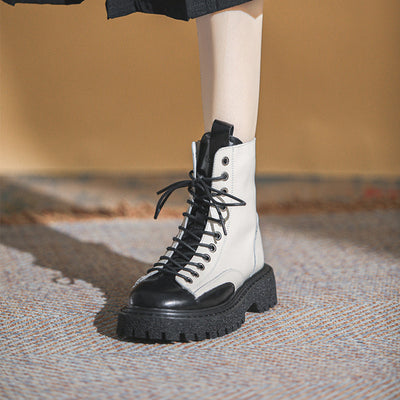 Bota Motociclista Estilo Británico Suela Gruesa Versátil - Image 10