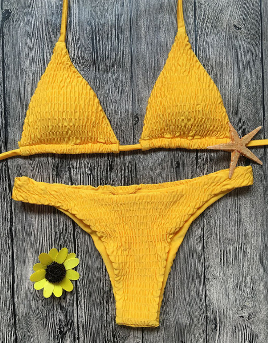 Bikini Triangular Plisado Sexy - Image 10