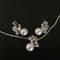 Conjunto de Aretes y Collar con Mariposa de Perla y Diamantes Completos