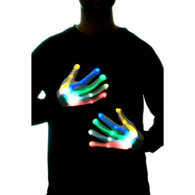 Par de Guantes Esqueleto LED Brillantes - Accesorios Chic para Halloween y Navidad - Image 5