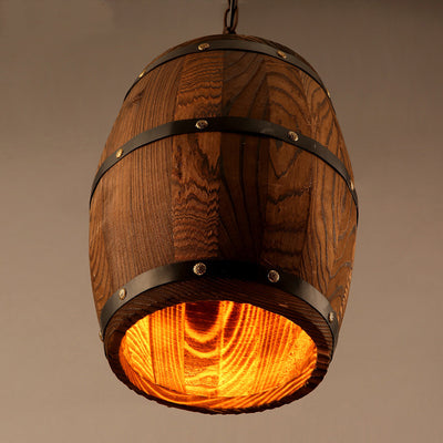 Lámparas de Techo Rústicas de Barril de Vino - Diseño Artesanal Único - Image 6