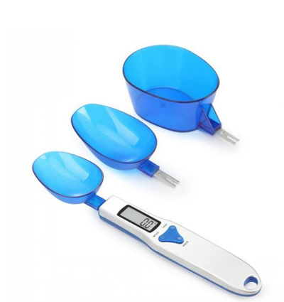 Balanza Digital de Cuchara Medidora 500g - 0.1g Precisión con 3 Cucharas Intercambiables