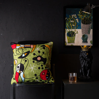 Funda de Almohada Abstracta con Diseño de Viento - Image 6