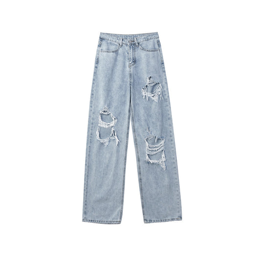 Pantalones Rectos Oversize de Cintura Alta para Hombre - Image 8