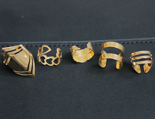 Anillo de Aleación Calado de Cinco Piezas - Image 2