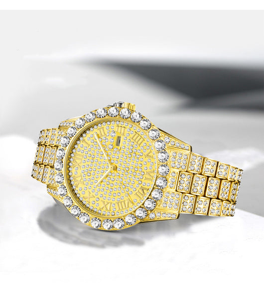 Reloj Hip Hop para Hombre con Cristales Brillantes - Image 2