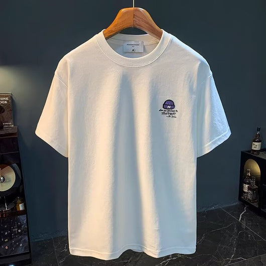 Camiseta Suelta Estampada Casual Versátil para Hombre - Image 11
