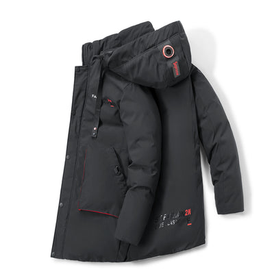Abrigo Acolchado para Hombre Largo Térmico Grueso y Holgado - Image 8