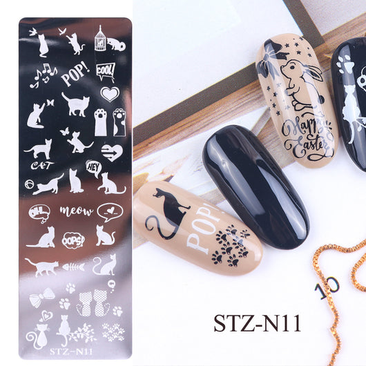 Placa de Acero Estampado para Uñas - Diseño Pequeño de Larga Duración - Image 9