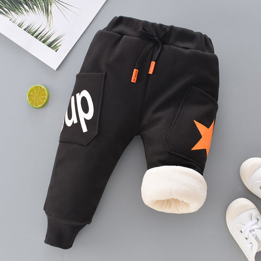Pantalones Cálidos Acolchados de Felpa para Niña - Image 13