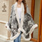 Aristolochia Ringens Woven Cape - Thick and Warm Women's Coat