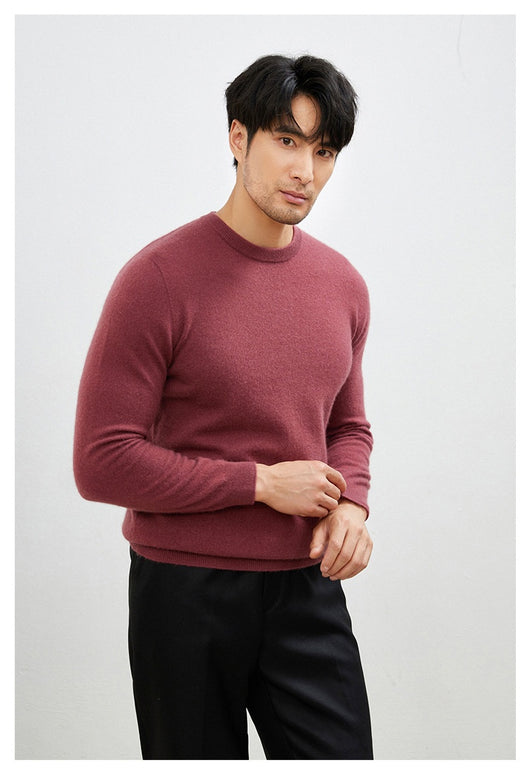 Suéter Grueso Business Casual de Manga Larga para Hombre - Otoño e Invierno - Image 29