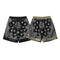 Shorts Militares de Lino con Panel Floral para Casa