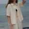 Camisa de Lino Puro con Textura Francesa para Mujer
