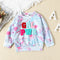 Blusa Tie-Dye Bicolor de Manga Larga para Niñas - Estilo Europeo Moderno