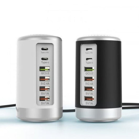 Adaptador Cilíndrico 6 Puertos 65W con Carga Rápida de Alta Potencia - Image 9