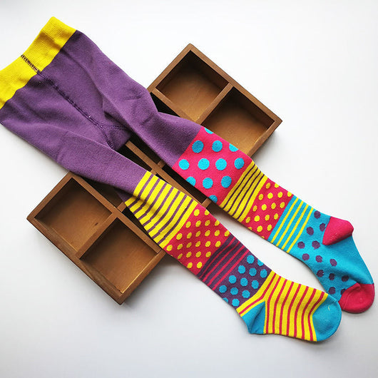 Medias Escolares de Contraste de Colores para Niñas - Algodón Premium - Image 21