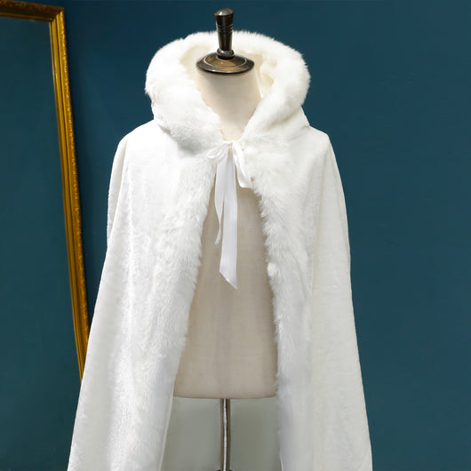 Chal Hanfu Rojo Grueso con Capucha para Invierno - Image 12