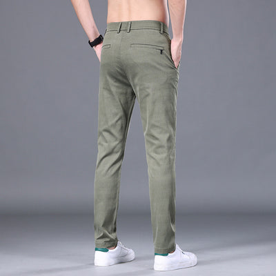 Pantalones Rectos Slim Fit en Tencel para Hombre - Image 10