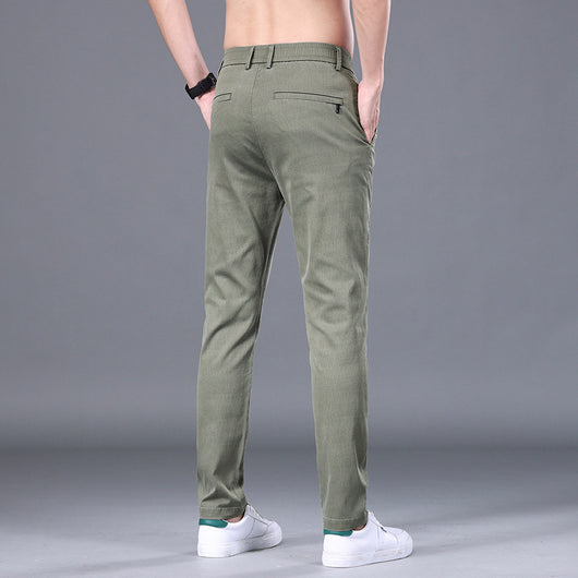 Pantalones Rectos Slim Fit en Tencel para Hombre - Image 10
