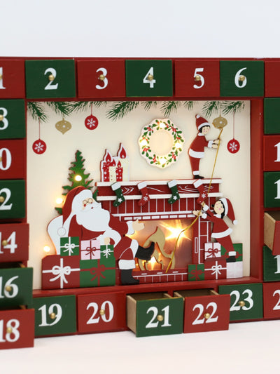 Lámpara Calendario Navideño con Chimenea - Decoración Interactiva - Image 2