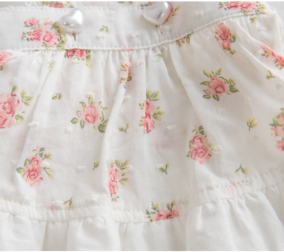 Falda para Perro con Estampado Floral Pueblerino y Encaje - Image 10