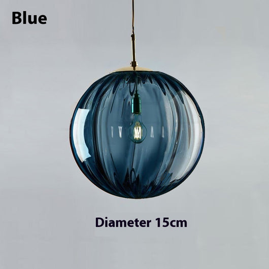 Lámpara de Techo Moderna con Bola de Cristal Ondulado - Image 10