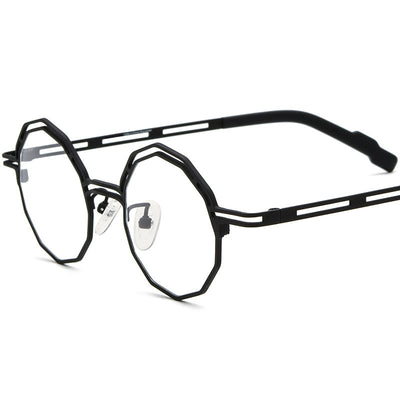 Armazón de Gafas Multimaterial Ultraligero en Titanio Puro para Miopía - Image 10