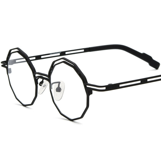 Armazón de Gafas Multimaterial Ultraligero en Titanio Puro para Miopía - Image 10