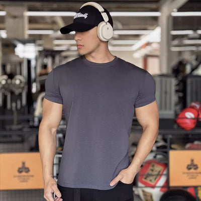 Camiseta Deportiva Manga Corta para Hombre - Ajuste Ceñido - Image 4