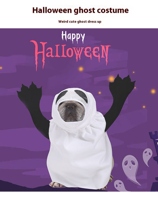 Disfraz de Fantasma Halloween para Perros y Gatos - Image 6